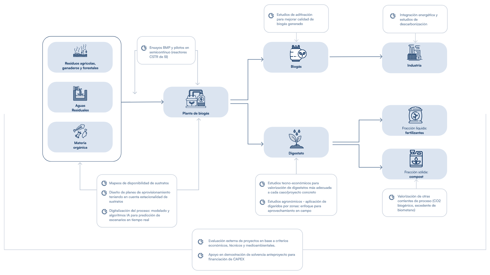 flujo de biometano CIRCE