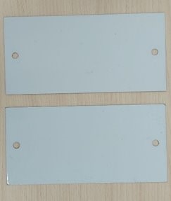 dos trozos de chapa
