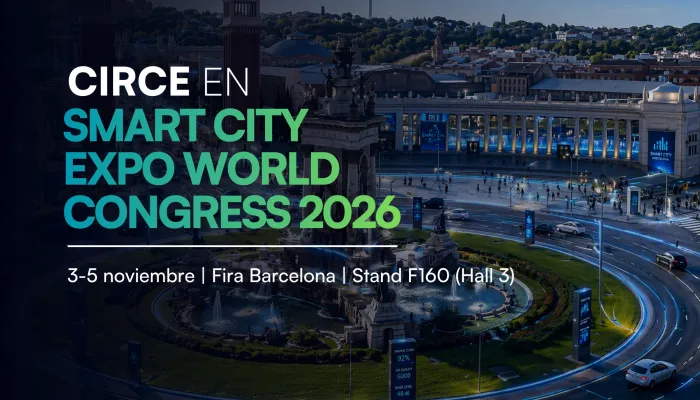 Del 3 al 5 de noviembre, CIRCE presenta en Barcelona, stand F160, sus soluciones en digitalización e inteligencia artificial para ciudades, con una demostración de OmniaLight y cuatro CIRCE Talks.