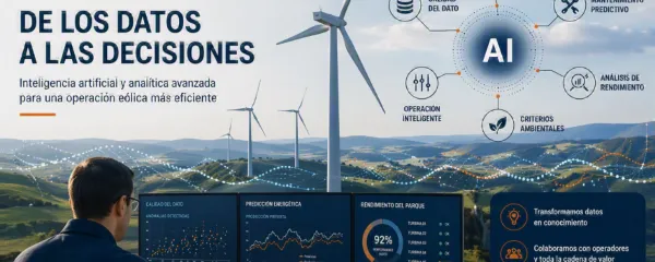 La próxima evolución de la energía eólica no pasa por generar más datos, sino por utilizar la inteligencia necesaria para convertirlos en valor.