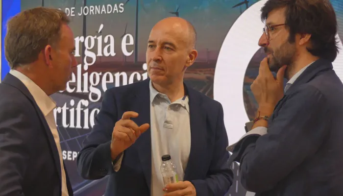 Pedro Machín, Andrés Llombart y David Blázquez.