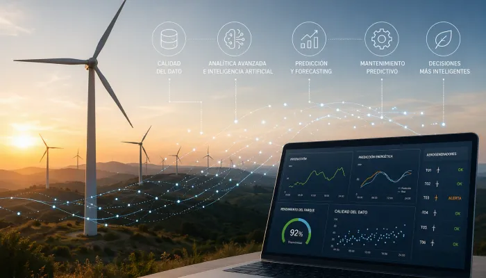 La próxima evolución de la energía eólica no pasa por generar más datos, sino por utilizar la inteligencia necesaria para convertirlos en valor.